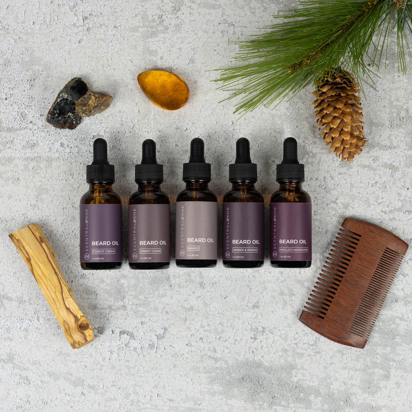 Beard Oils, Amber & Smoke