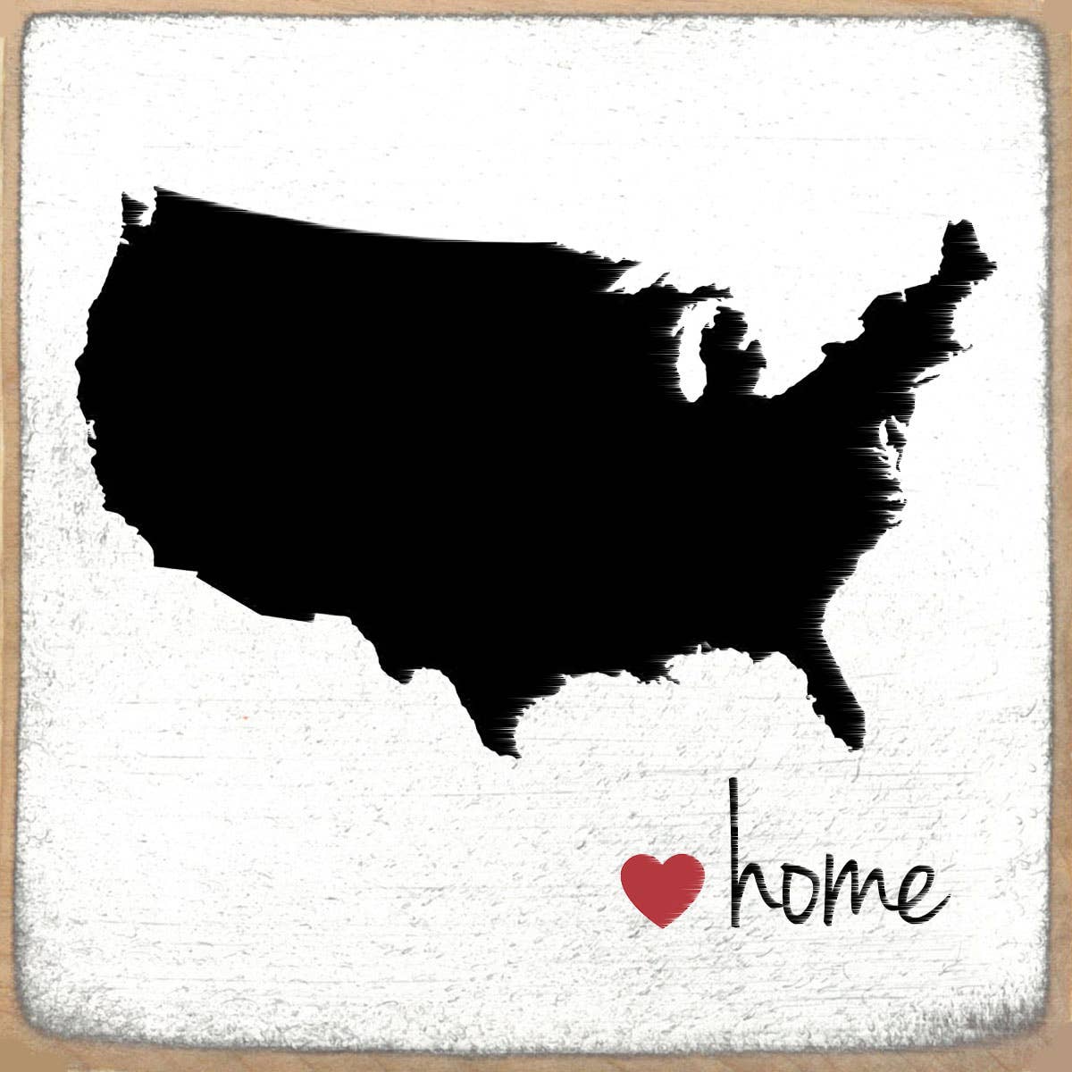 USA Home Decor Sign | Wooden