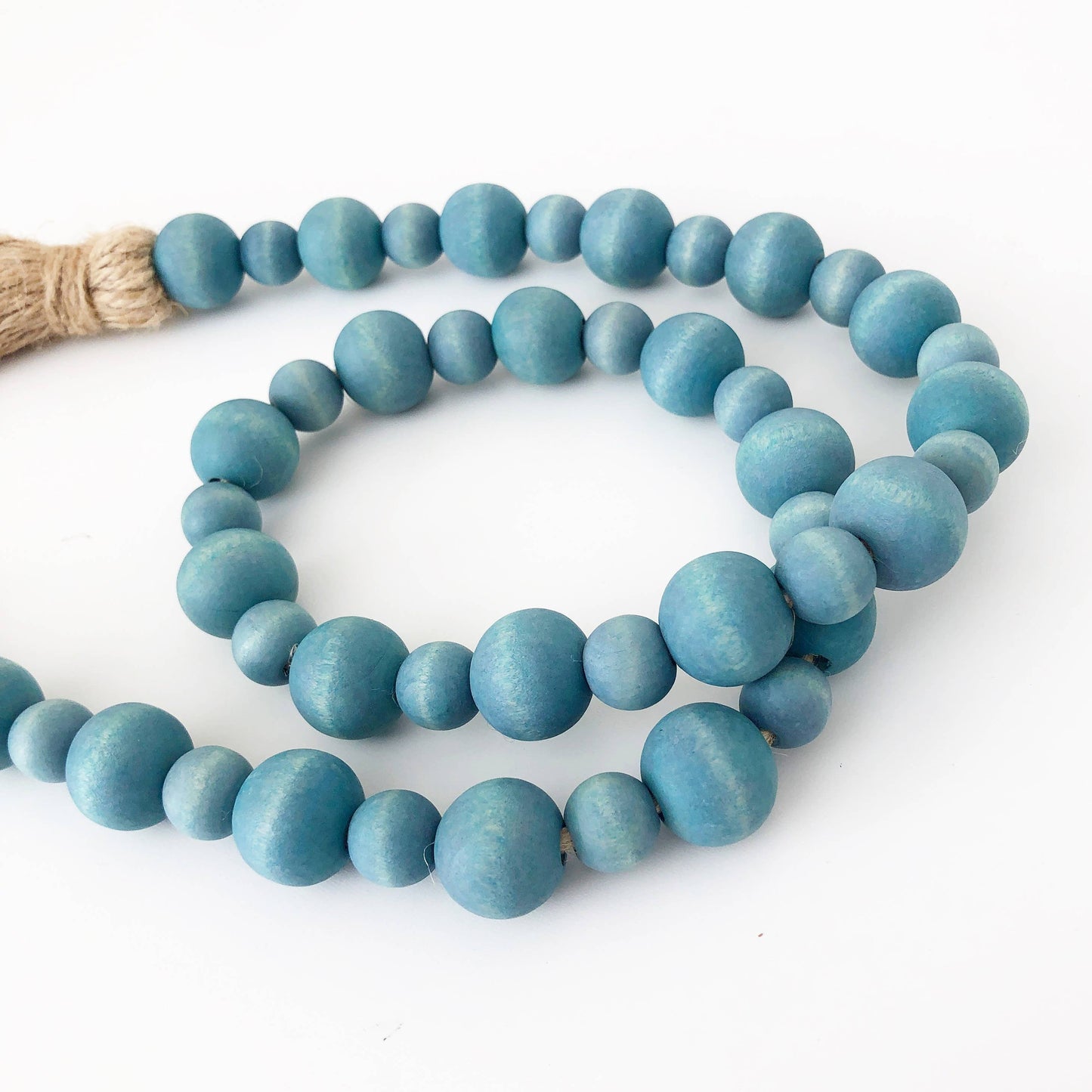 Wood Bead Garlands - Multiple color options alternate Lg/Sm