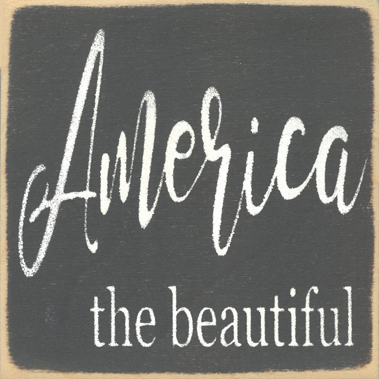 America The Beautiful Home Decor | Wooden