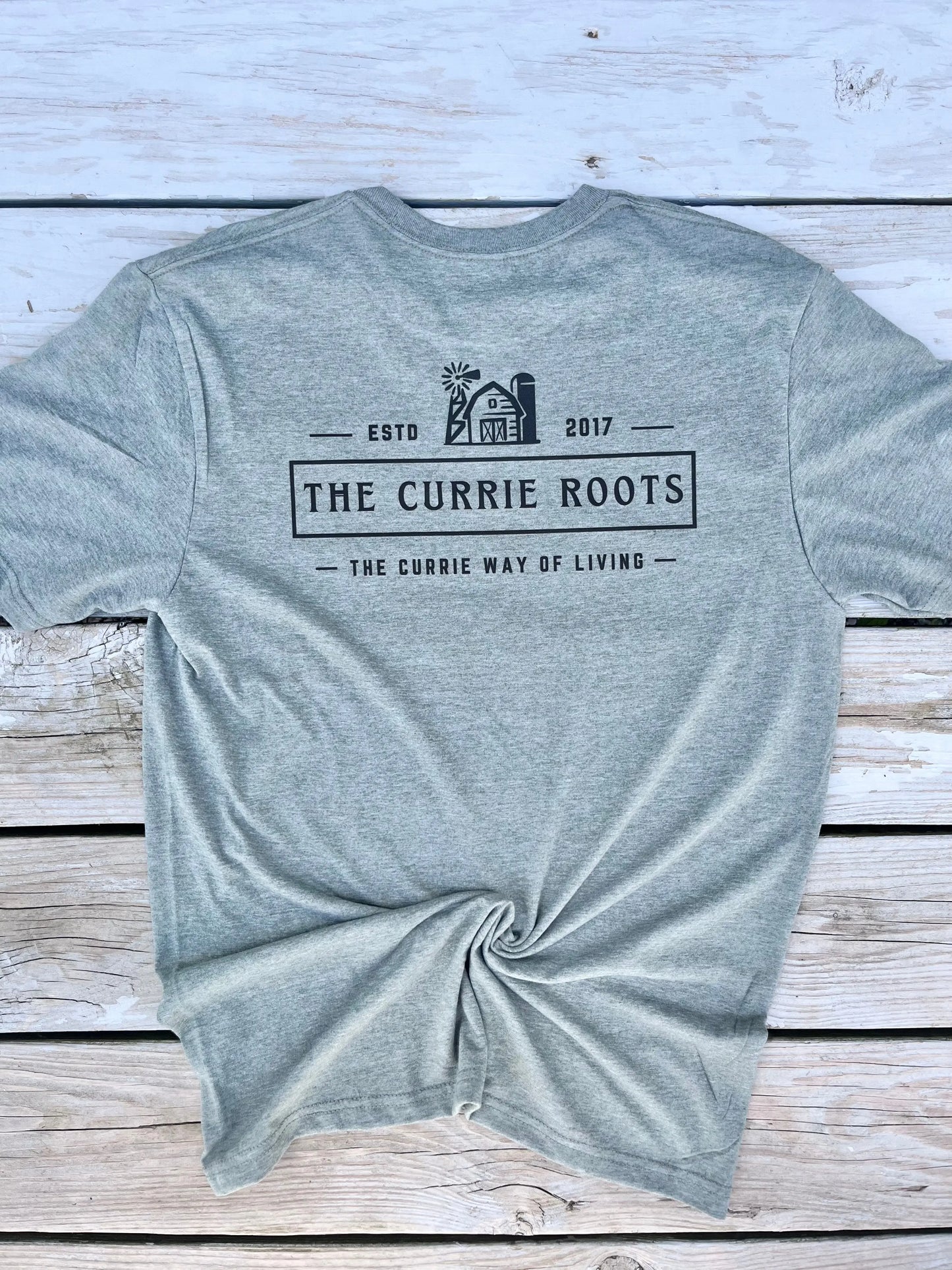 The Currie Roots Logo Shirts