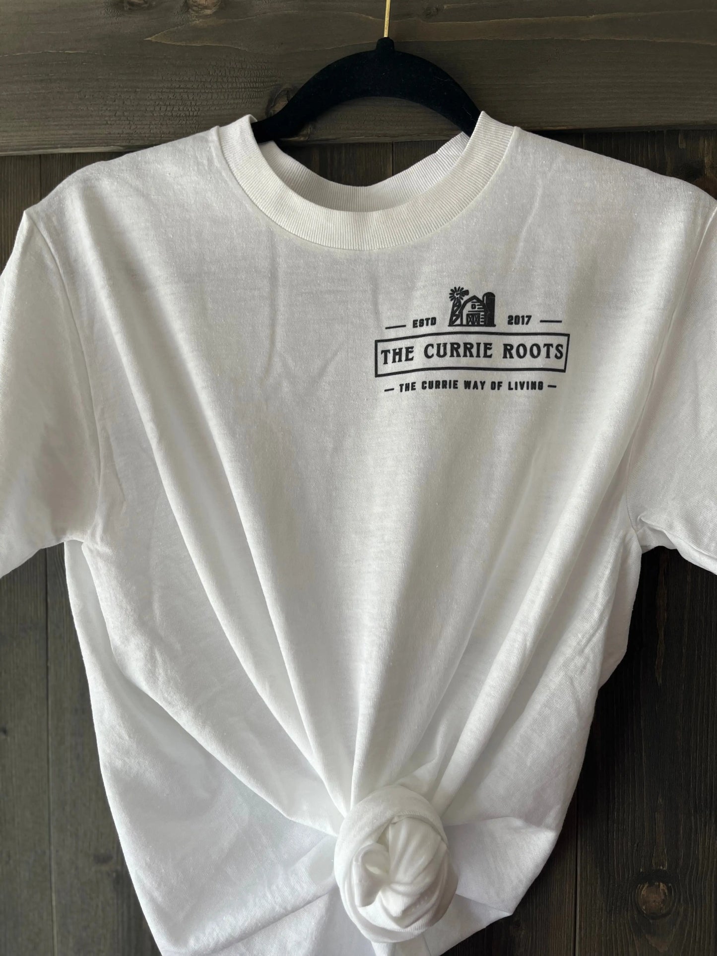 The Currie Roots Logo Shirts