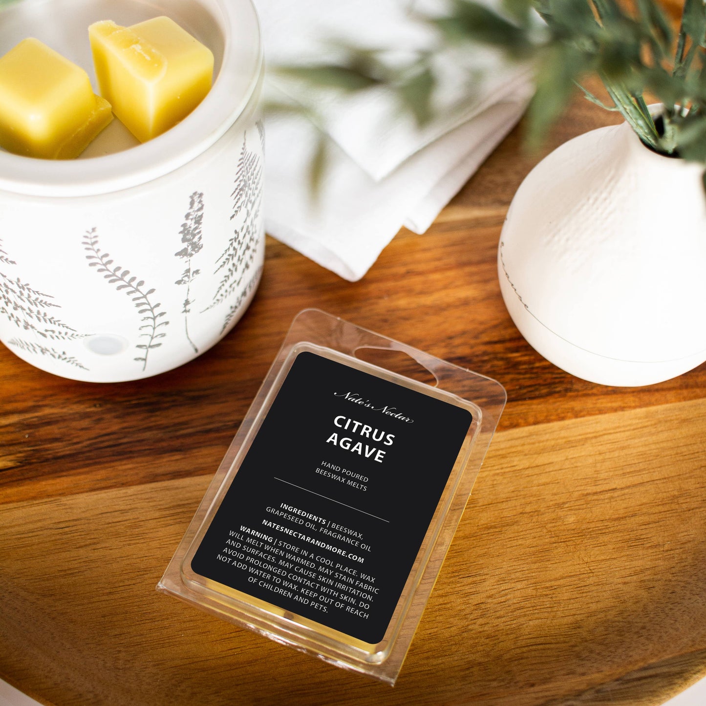 Citrus Agave Beeswax Candle