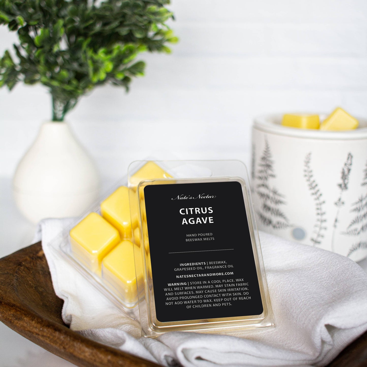 Citrus Agave Beeswax Candle
