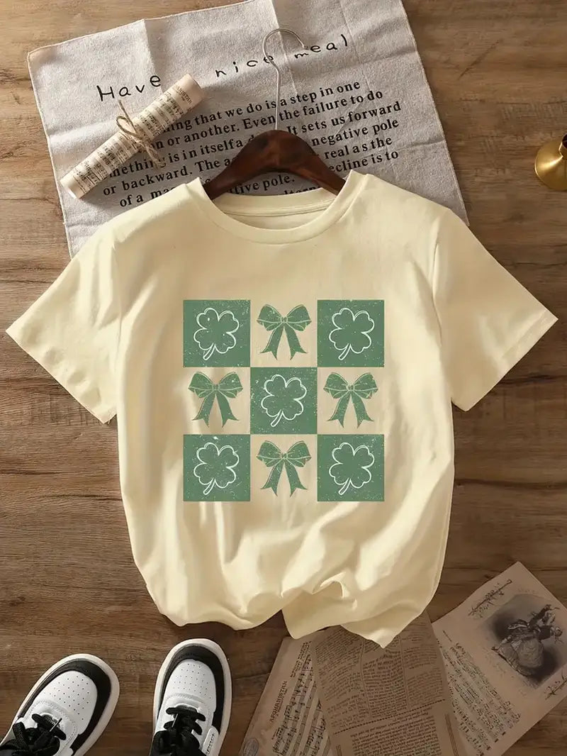 Retro Checkered St. Patrick's Day Graphic Tee