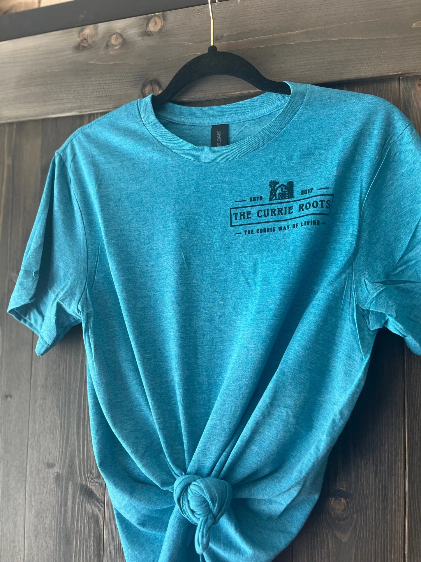The Currie Roots Logo Shirts