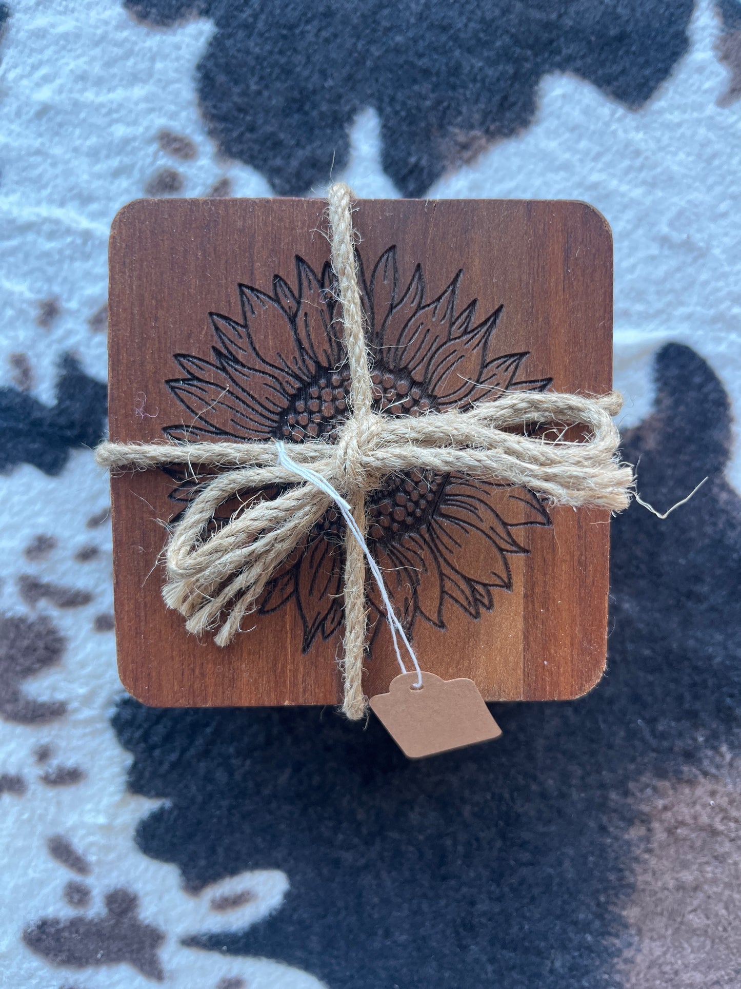 Wood coasters Set of 4
