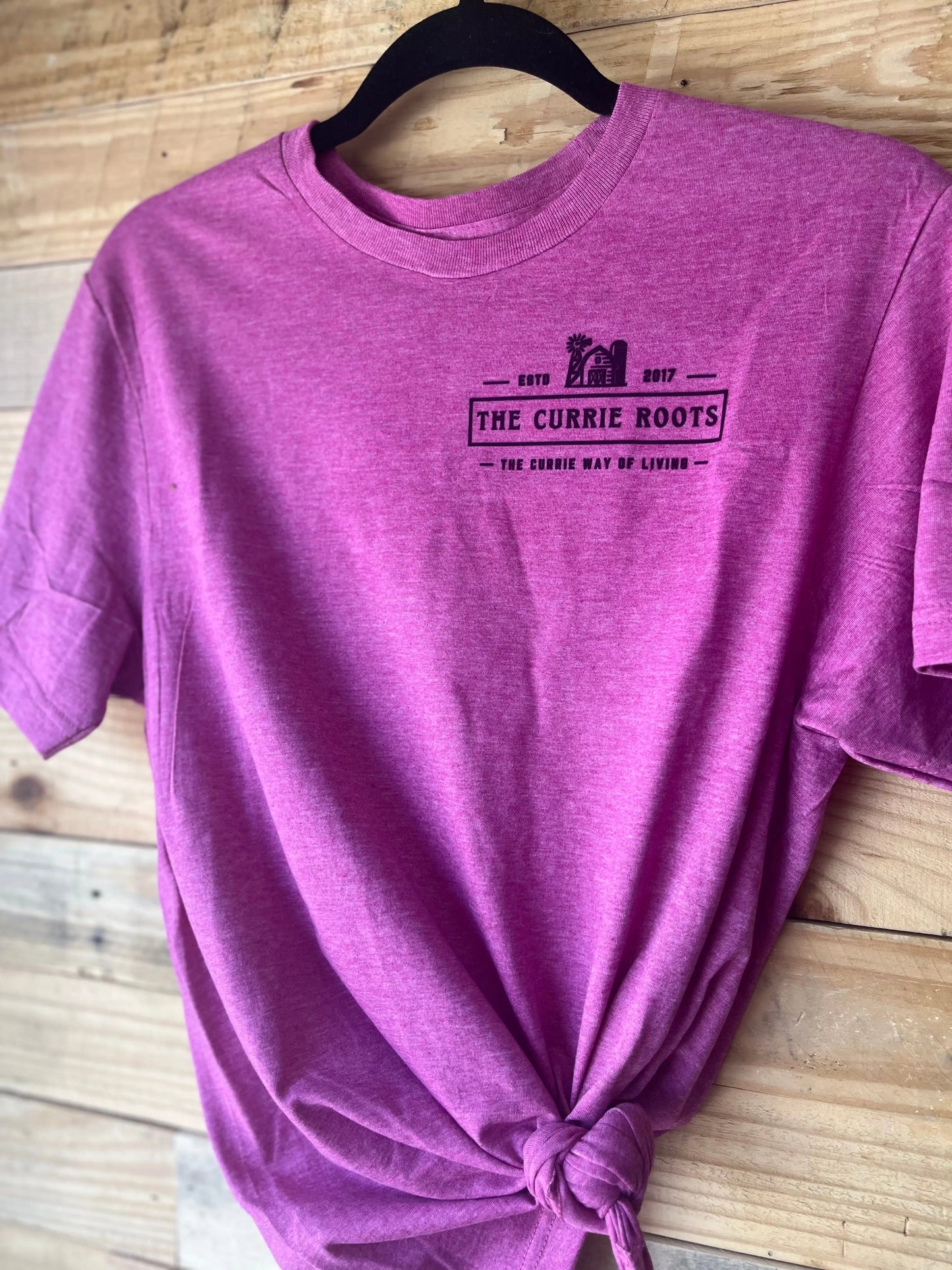 The Currie Roots Logo Shirts