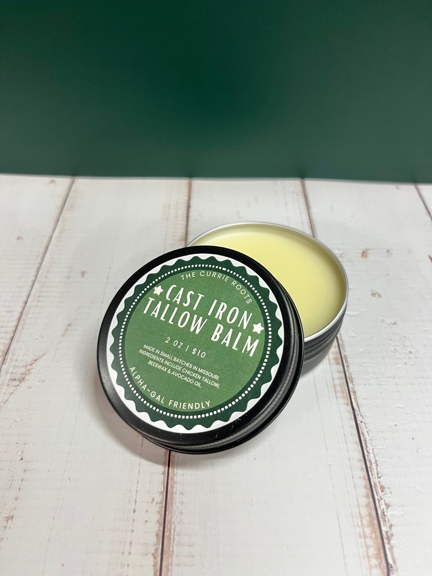 Cast Iron Tallow Balm | No Seed Oils | 2 oz | Alpha Gal Friendly