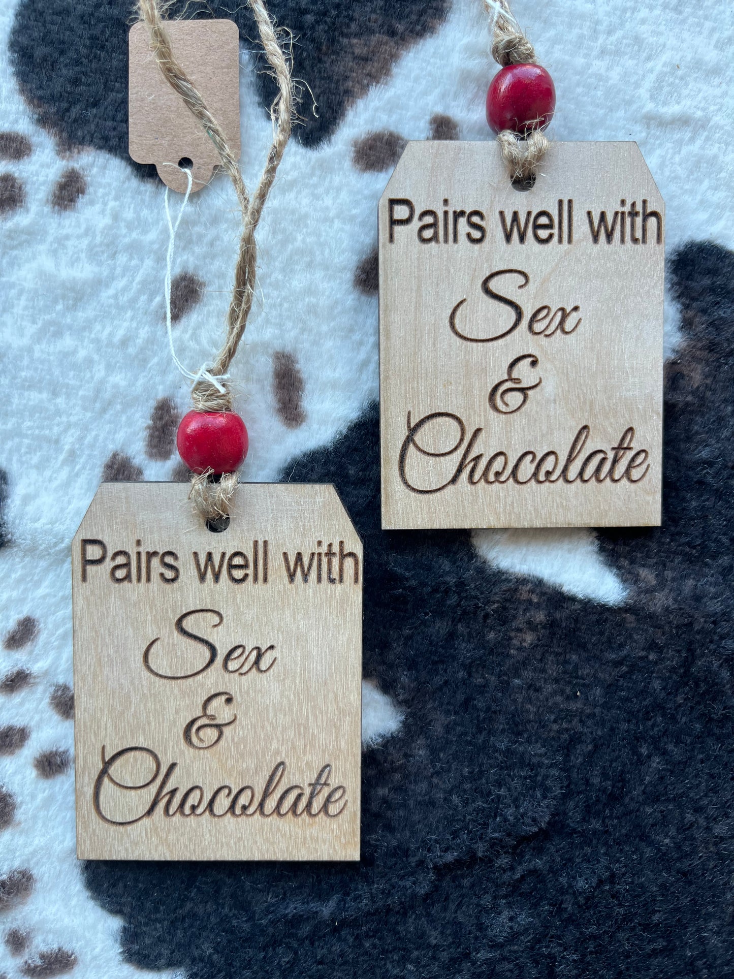 Pairs well with Sex & Chocolate Wine Tags