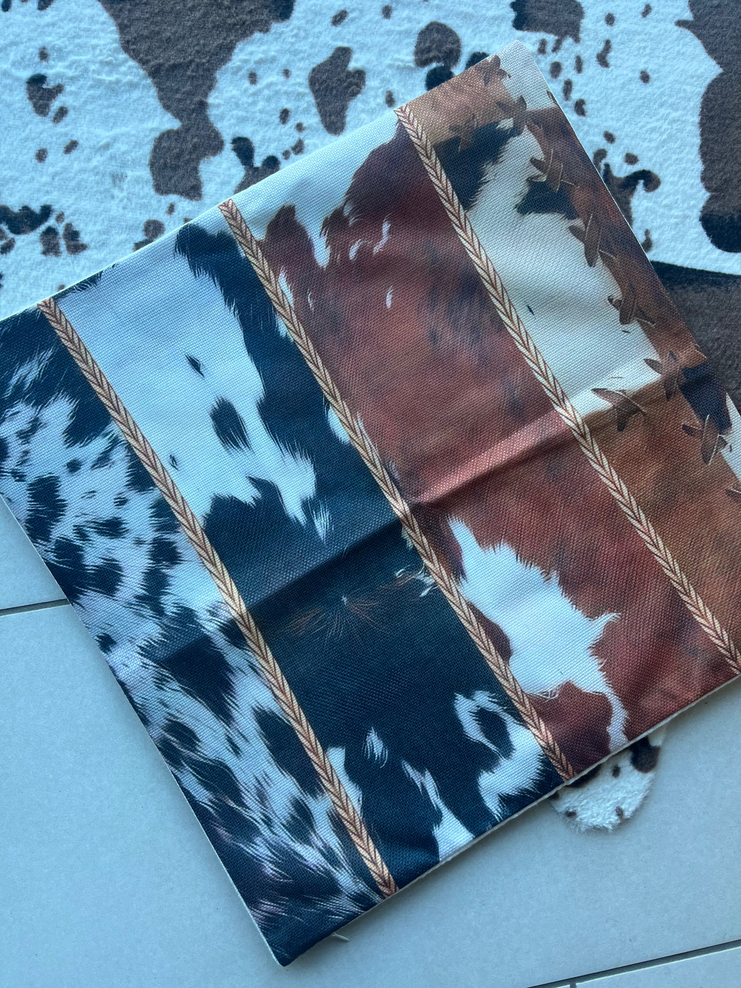 18x18 Western Cowboy Pillow (includes pillow insert)
