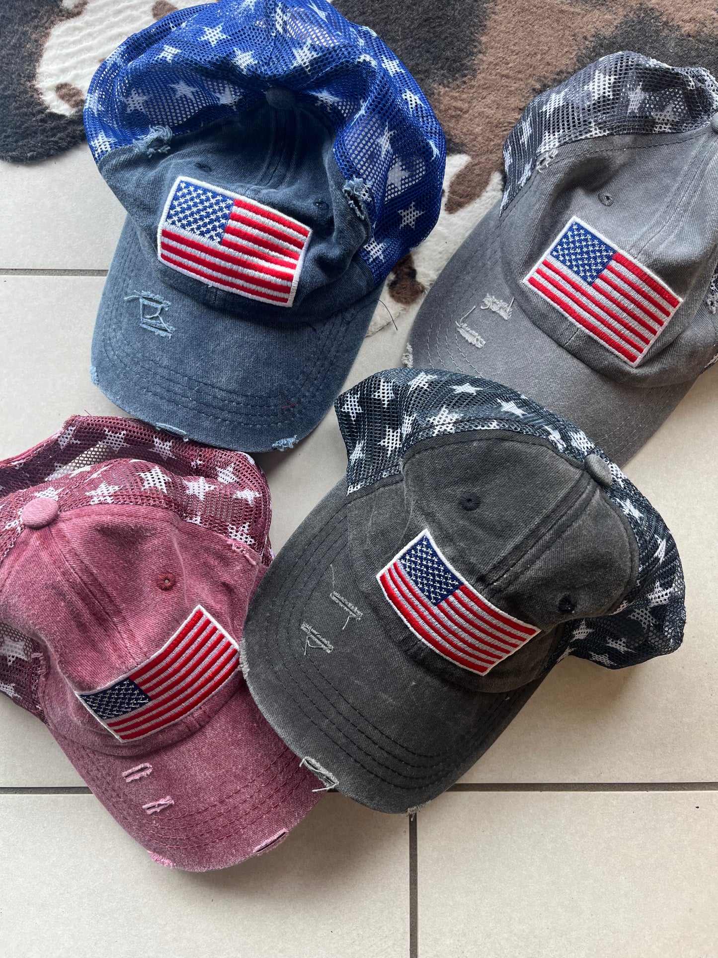 Flag Patch & Star Hats