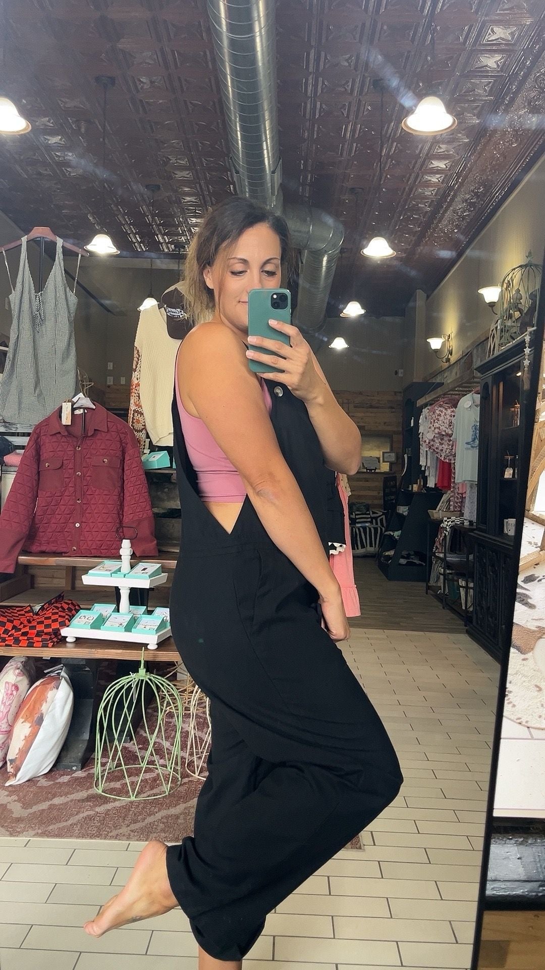 Black Overalls/ Hazel & Grace