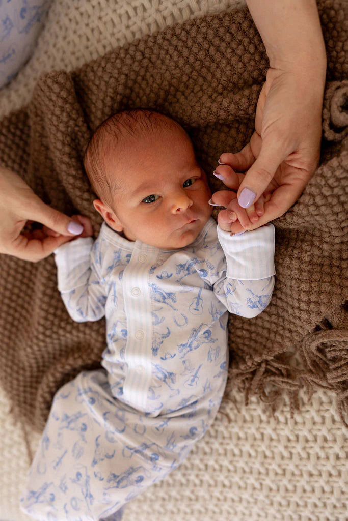 Beau Blue Nursery Gown