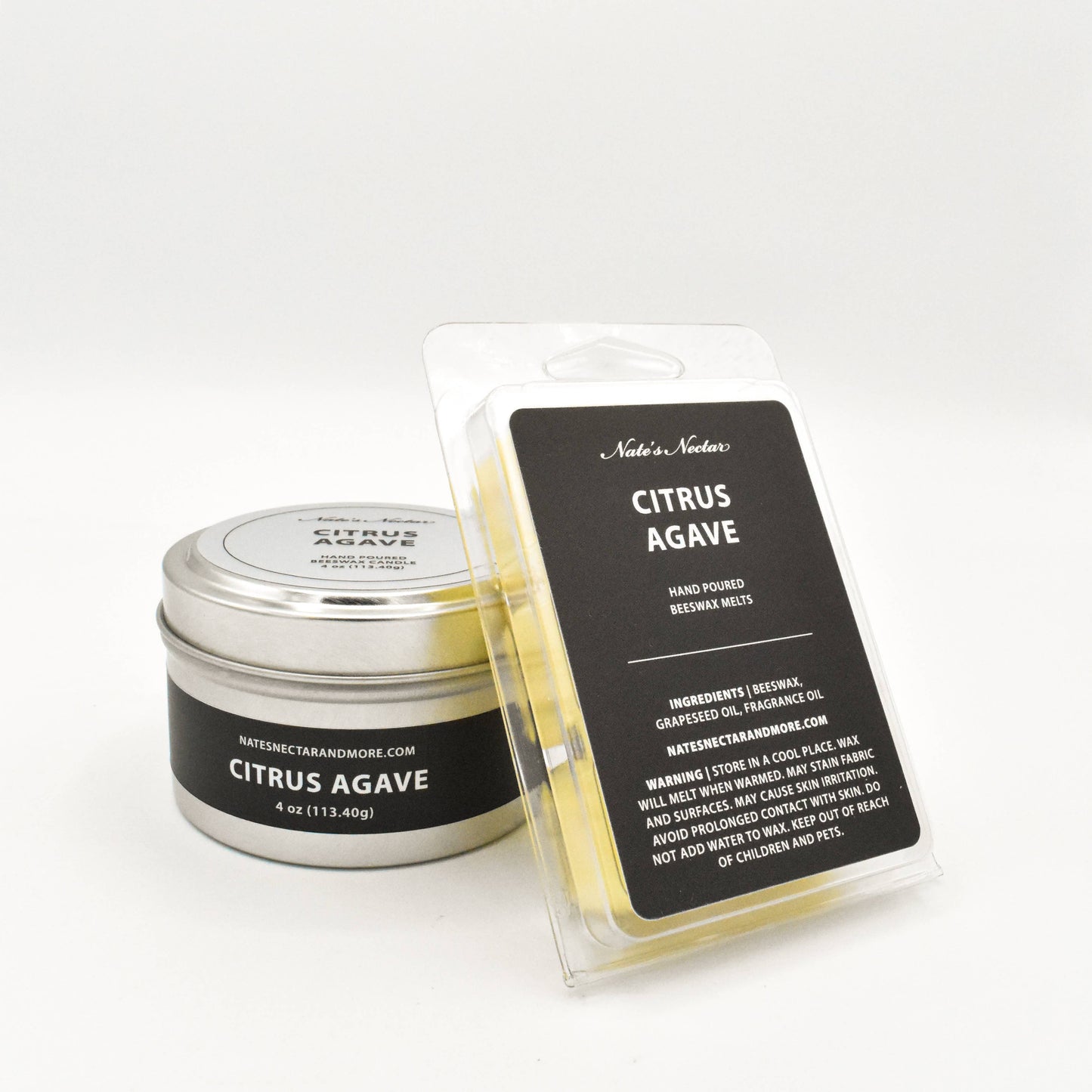 Citrus Agave Beeswax Candle