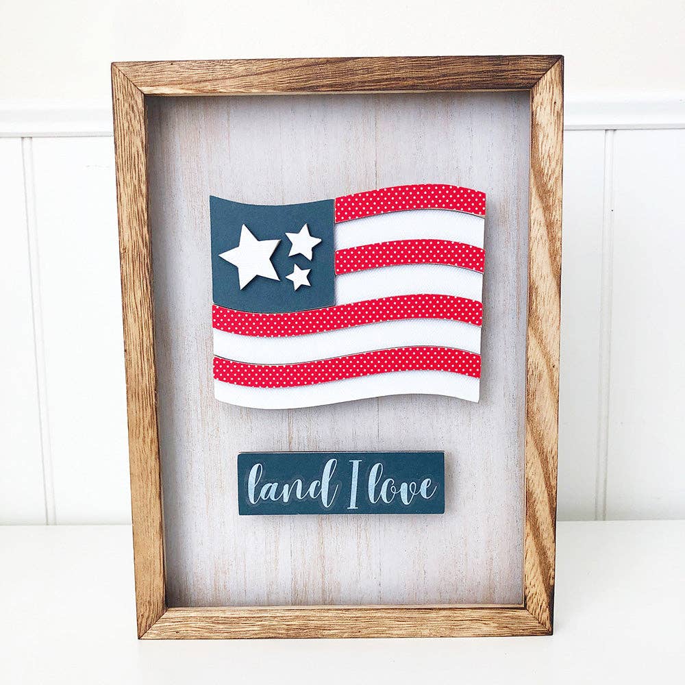 Foundations Decor Simply Framed - Land I Love DIY kit