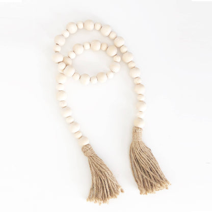 Wood Bead Garlands - Multiple color options alternate Lg/Sm