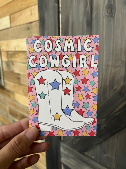 Cowgirl Themed Birthday Card