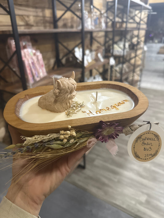 Candle Boat | Highland Cow | Homegrown | Soy to the World