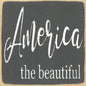 America The Beautiful Home Decor | Wooden