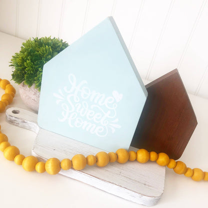 Wood Bead Garlands - Multiple color options alternate Lg/Sm