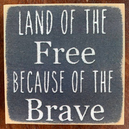 Land of The Free | Home Decor | Wooden