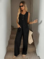 Spring Summer Casual Loose Strap Jumpsuit