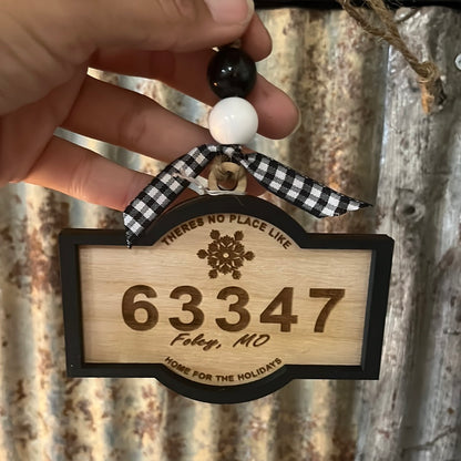 Zip Code Ornament- The Willow Branch Place