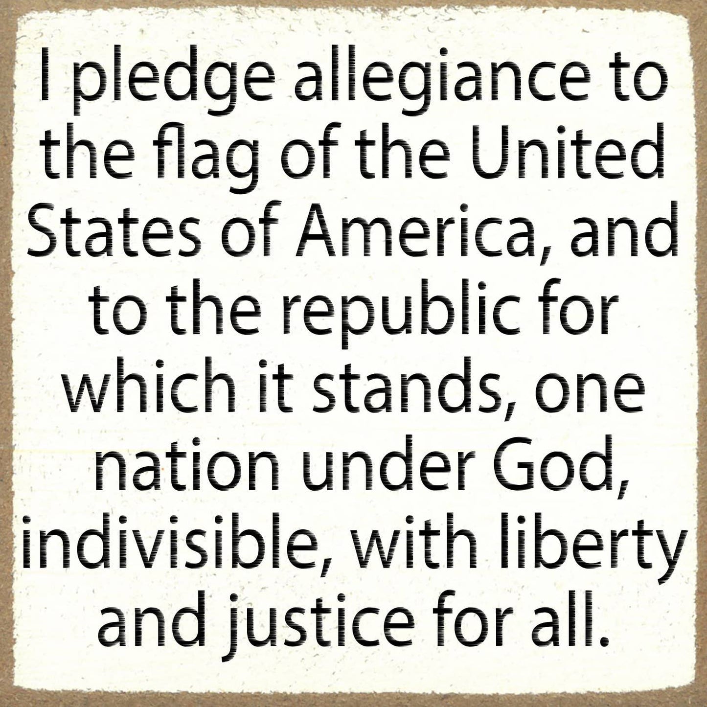 I Pledge Allegiance to the Flag | Home Decor | Wooden