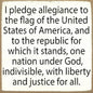 I Pledge Allegiance to the Flag | Home Decor | Wooden