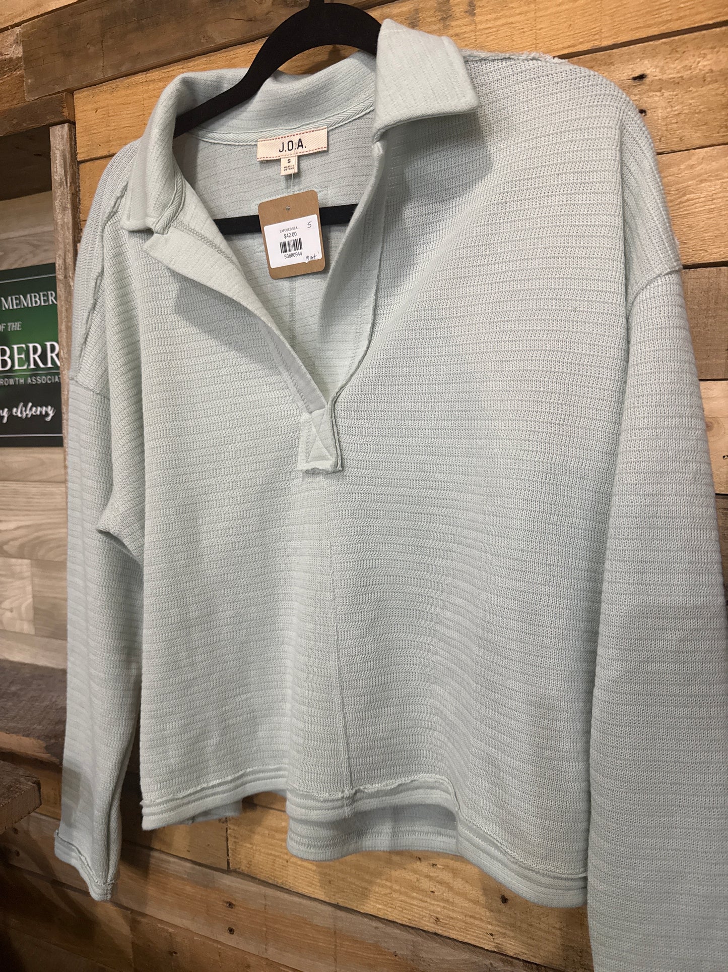 Green Pull Over Crop Top | Hazel & Grace Boutique