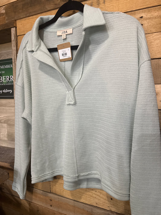 Green Pull Over Crop Top | Hazel & Grace Boutique