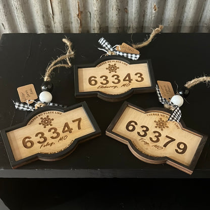 Zip Code Ornament- The Willow Branch Place