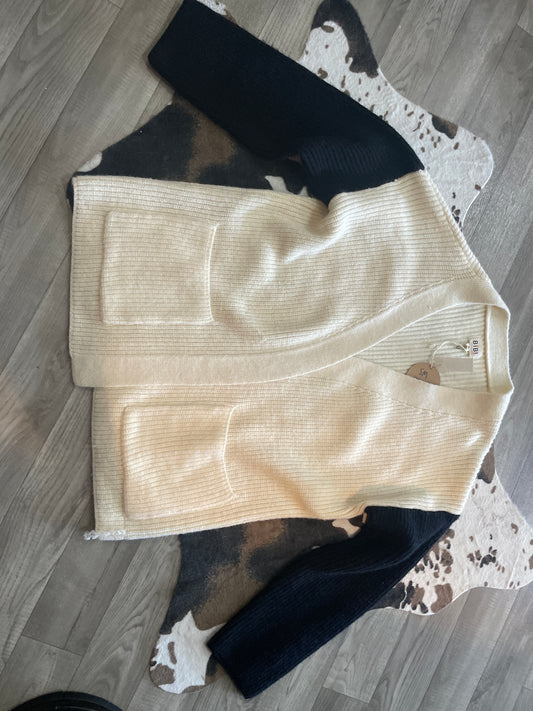 Black and White Cardigan