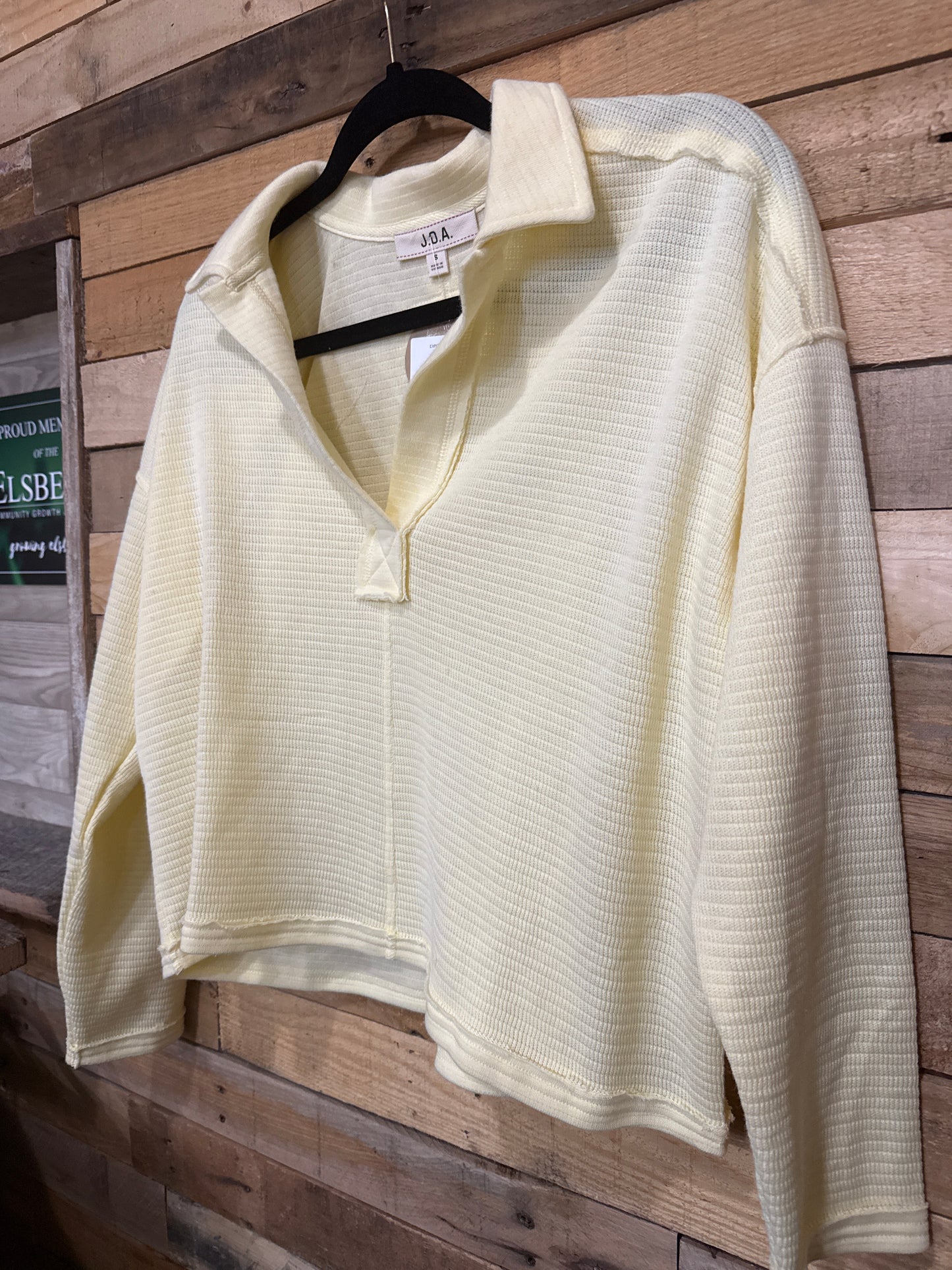 Yellow Pull Over | Hazel & Grace Boutique