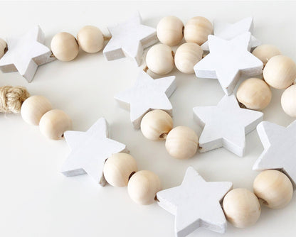 Wood Bead Garlands - classic colors and shapes