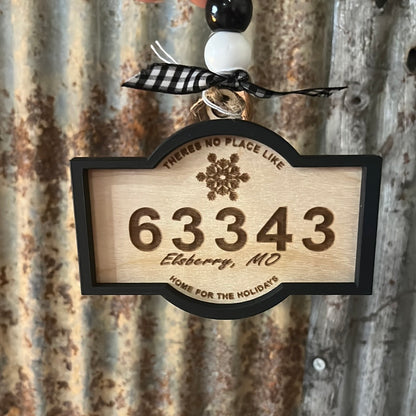 Zip Code Ornament- The Willow Branch Place