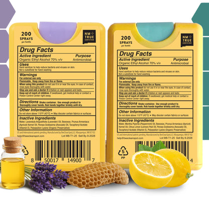 Bee Clean Organic Beeswax Hand Sanitizer - 12 pack