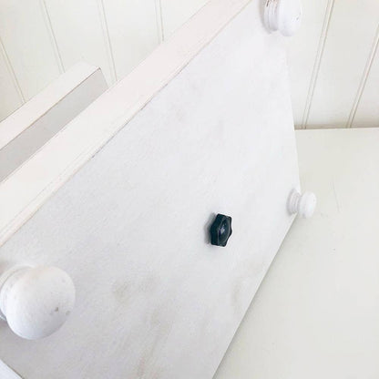 Foundations Decor Tiered Tray - Distressed White Rectngl 15"