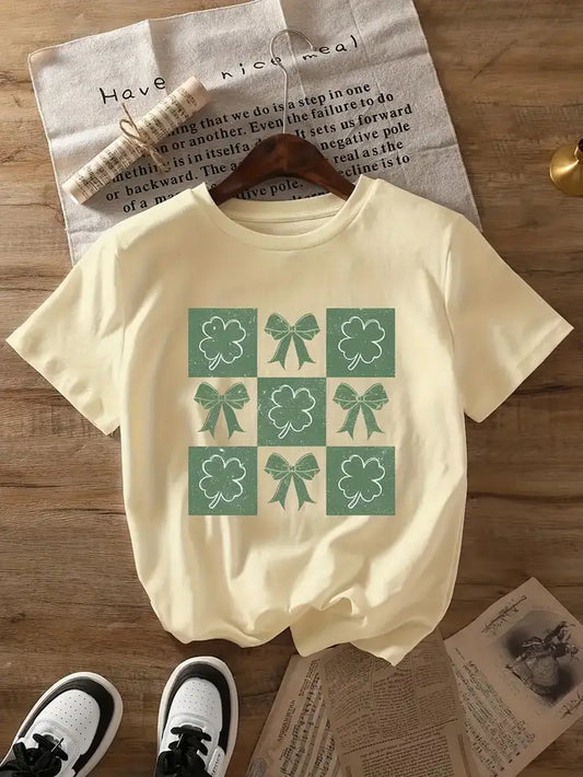 Retro Checkered St. Patrick's Day Graphic Tee