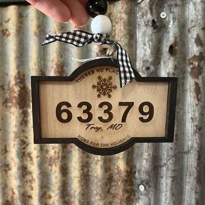 Zip Code Ornament- The Willow Branch Place