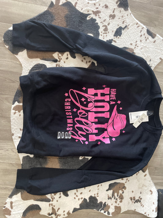 Holly Jolly Christmas Sweatshirt/ Muddy Creek