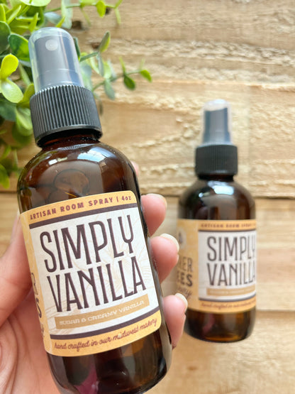 Simply Vanilla Artisan Room Spray | 4 oz