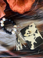 Cow print wristlet with Wallet