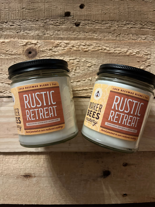 Rustic Retreat Coco Beeswax Blend Candles | 7 oz
