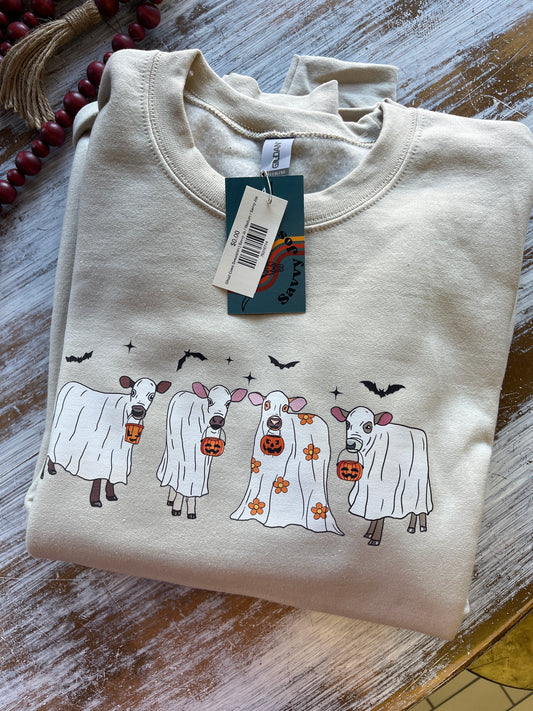 Ghost Cows Sweatshirt | Savvy Jo