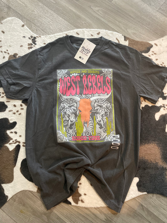 West Rebels Longhorn Graphic Tee | Muddy Creek