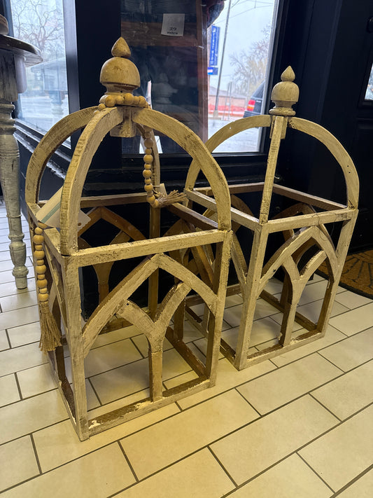 Large Wooden Laterns