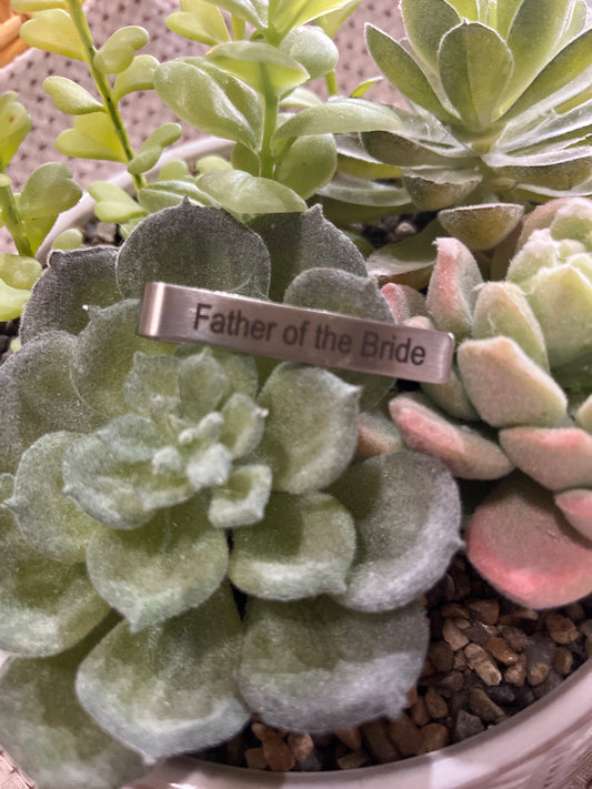 Father of the Bride Tie Clip