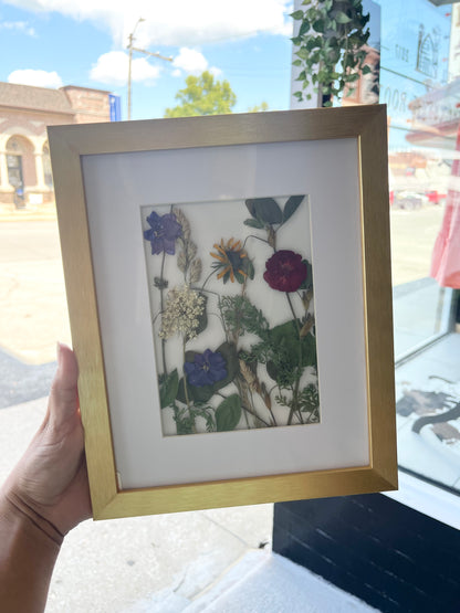 Framed Dried Flower Art